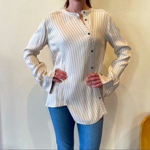 Altuzarra Asymmetrical Striped Top